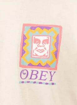 Obey Throwback Classic T-shirt Cream -Quality Fashion Clothing Store image 1747