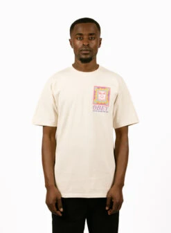 Obey Throwback Classic T-shirt Cream -Quality Fashion Clothing Store image 1748