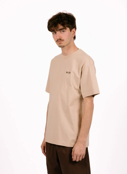 Olaf Hussein Garden Tee Khaki - Image 2