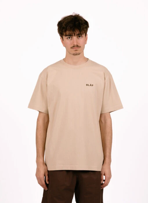 Olaf Hussein Garden Tee Khaki - Image 4