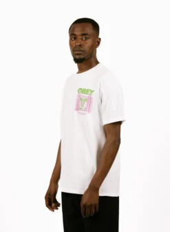 Obey Chain Link Fence Icon Classic T-shirt White