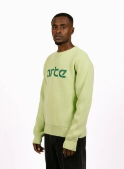 Arte Arte Antwerp Kris Logo Sweater Light Green -Quality Fashion Clothing Store image 1952