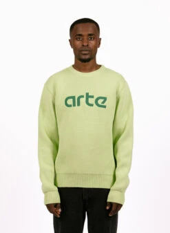 Arte Arte Antwerp Kris Logo Sweater Light Green -Quality Fashion Clothing Store image 1954