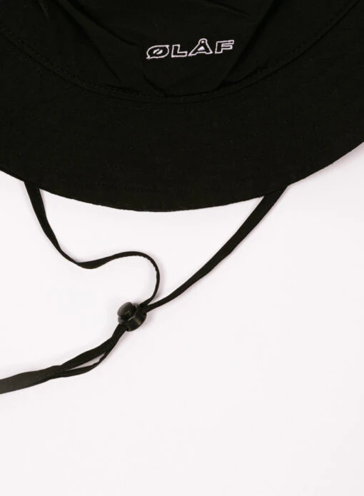 Olaf Hussein OLAF Nylon Bucket Hat Black - Image 2