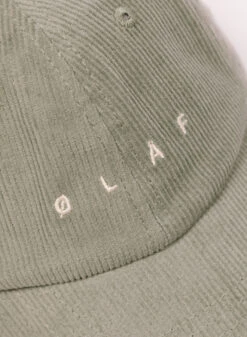 Olaf Hussein Corduroy Cap Seafoam Green