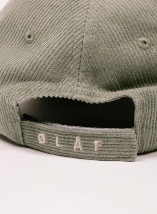 Olaf Hussein Corduroy Cap Seafoam Green - Image 2