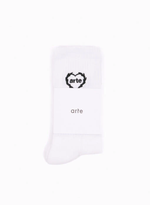 Arte Arte Small Heart Socks White - Image 2