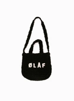 Olaf Hussein Mini Crochet Tote Black