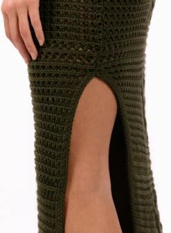 Daily Paper Izara Crochet Dress Army Green -Quality Fashion Clothing Store image 213