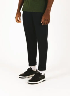 Olaf Hussein Slim Fit Elasticated Pants Navy -Quality Fashion Clothing Store image 222