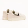 S.W.C. Stepney Workers Club Pearl S Strike Suede Ecru Black -Quality Fashion Clothing Store image 2504