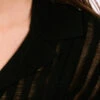 Olaf Hussein WMN Ladder Knit Shirt Black -Quality Fashion Clothing Store image 265