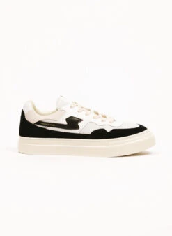 S.W.C. Stepney Workers Club Pearl S Strike Suede White Black -Quality Fashion Clothing Store image 2685