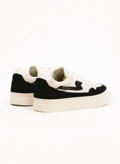 S.W.C. Stepney Workers Club Pearl S Strike Suede White Black -Quality Fashion Clothing Store image 2687