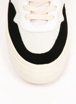 S.W.C. Stepney Workers Club Pearl S Strike Suede White Black -Quality Fashion Clothing Store image 2688