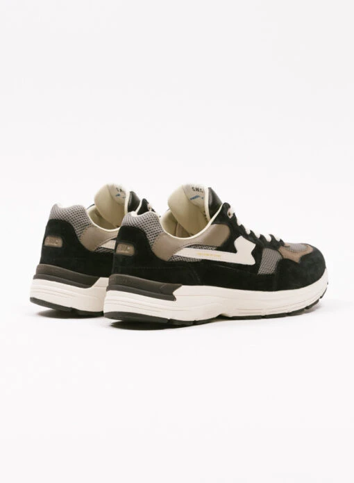 S.W.C. Stepney Workers Club Amiel S-Strike Suede Mix Black Grey - Image 2