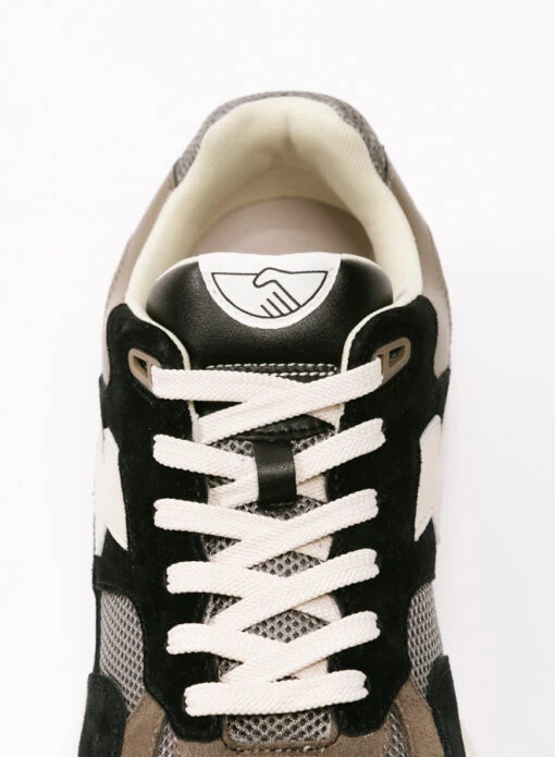 S.W.C. Stepney Workers Club Amiel S-Strike Suede Mix Black Grey - Image 5