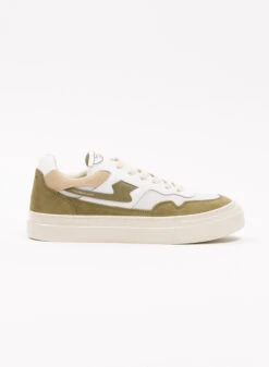 S.W.C. Stepney Workers Club Pearl S-Strike Suede Mix White Mos