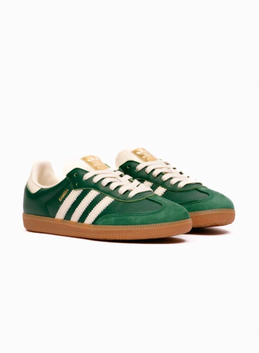Adidas Originals Samba OG Collegiate Green / Cream White / Gold Metallic - Image 3