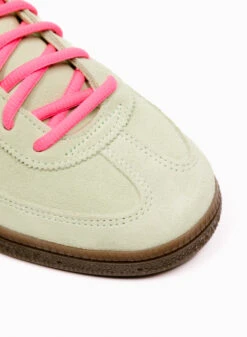 Adidas Originals Handball Spezial Semi Green Spark / Lucid Pink / Gum -Quality Fashion Clothing Store image 2985