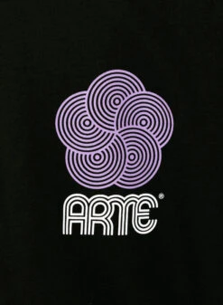 Arte Teo Circle Flower T-shirt Black