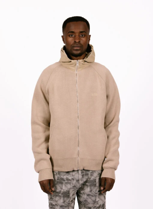 Arte Kole Knit Hoodie Cream - Image 3