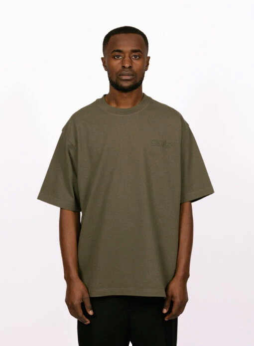 Olaf Hussein Studio Tee Pewter - Image 5