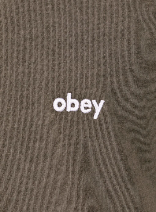 Obey Lowercase Pigment Tee SS Pigment Digital Black - Image 3
