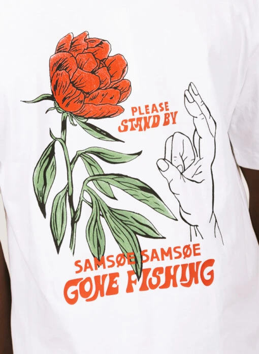 Samsoe Samsoe Gone Fishing U T-shirt 11725 - Image 4
