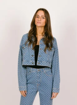 Daily Paper Mily Jacket Blue Monogram -Quality Fashion Clothing Store image 581