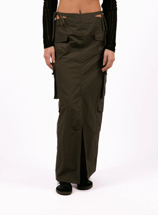Daily Paper Zora Cargo Skirt Chimera Grey - Image 4