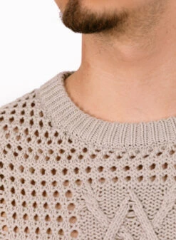 Daily Paper Moonstruck Grey Zuberi Crochet Longsleeve