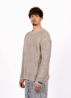 Daily Paper Moonstruck Grey Zuberi Crochet Longsleeve -Quality Fashion Clothing Store image 636