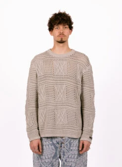 Daily Paper Moonstruck Grey Zuberi Crochet Longsleeve -Quality Fashion Clothing Store image 637