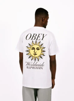 Obey Illumination Classic T-shirt White -Quality Fashion Clothing Store image 657