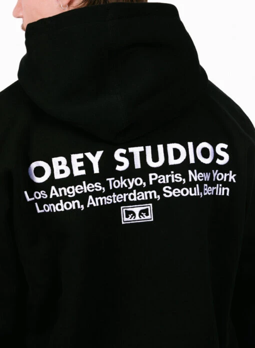 Obey Studios Pullover Black - Image 2