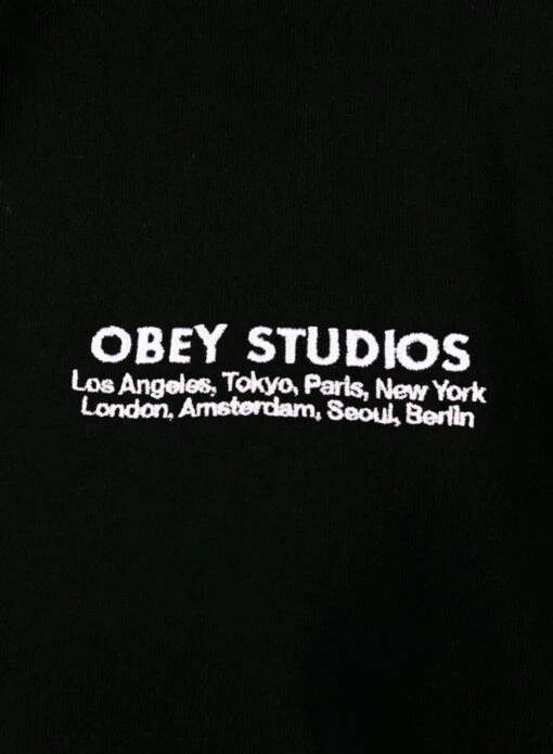 Obey Studios Pullover Black - Image 4