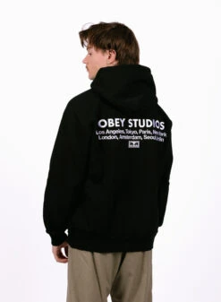 Obey Studios Pullover Black -Quality Fashion Clothing Store image 668