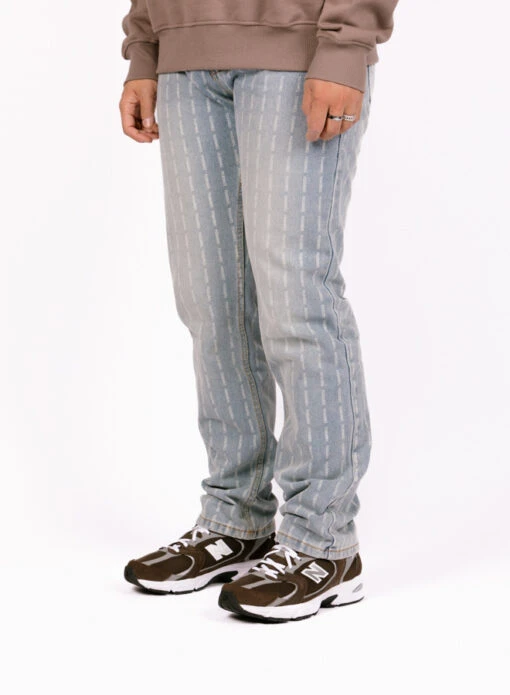 Pleasures Impact Pinstripe Denim Blue - Image 2