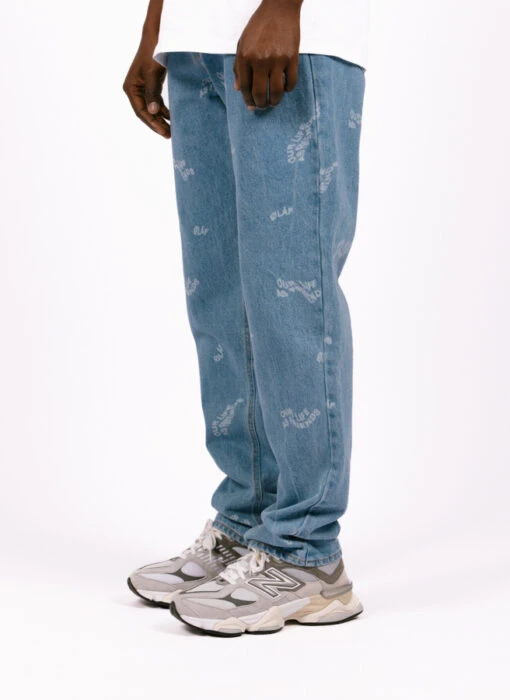 Olaf Hussein Wavy AOP Denim Pants - Image 2