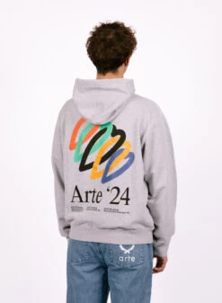 Arte Hank Back Hearts Hoodie Grey -Quality Fashion Clothing Store image 716