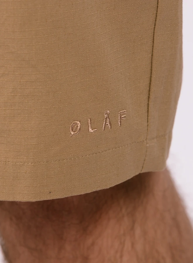Olaf Hussein Utility Shorts Khaki