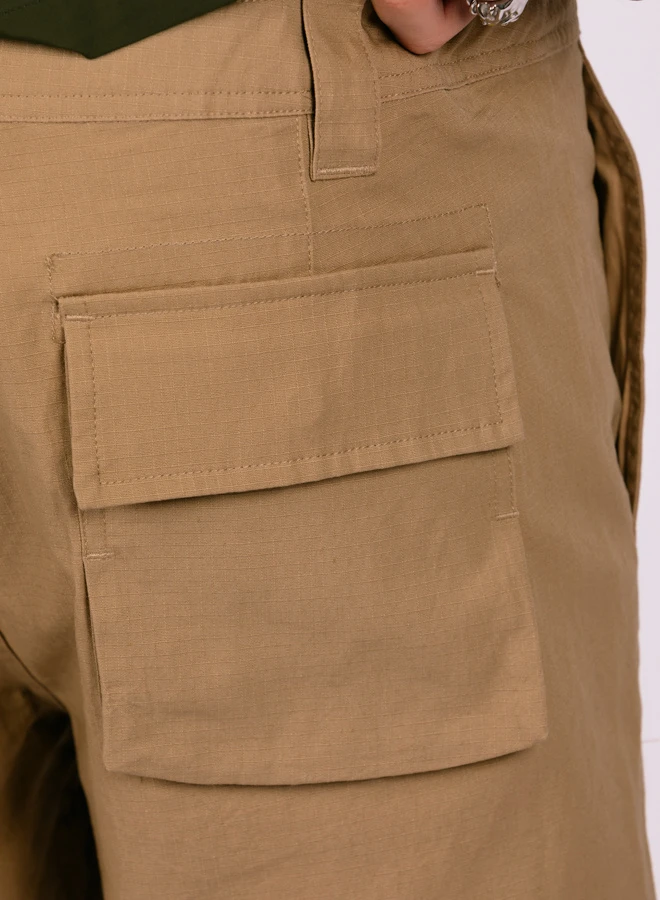 Olaf Hussein Utility Shorts Khaki - Image 4
