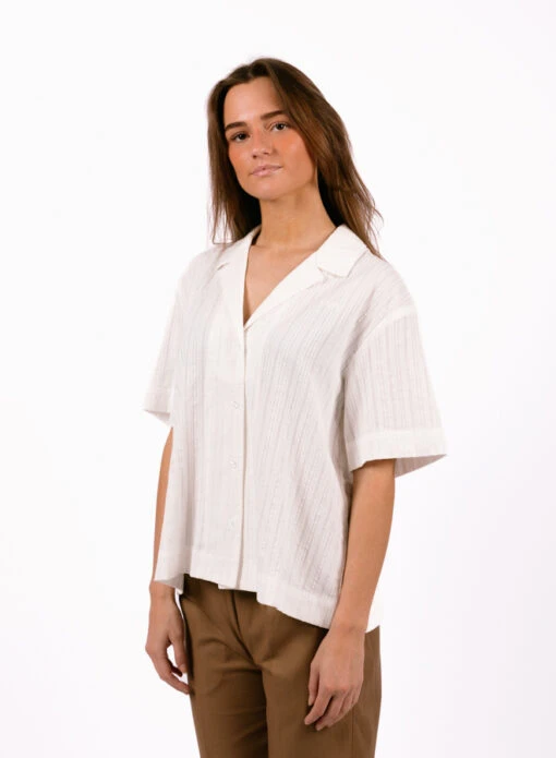 Olaf Hussein WMN Camp Shirt Optical White - Image 2