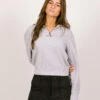 Olaf Hussein WMN Rib Zip Mock -Quality Fashion Clothing Store image 762