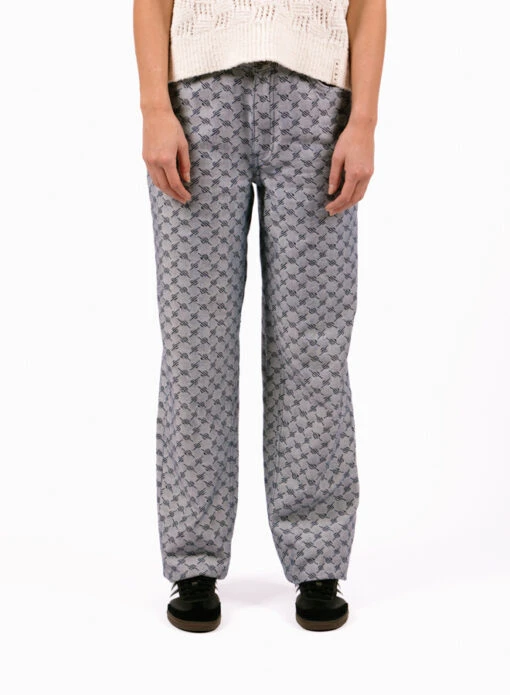 Daily Paper White Blue Avery Meda Jeans - Image 5