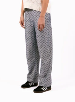 Daily Paper White Blue Avery Meda Jeans -Quality Fashion Clothing Store image 774