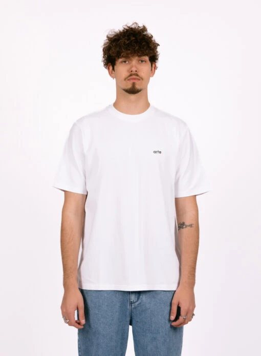 Arte Teo Back Hearts T-shirt White - Image 3