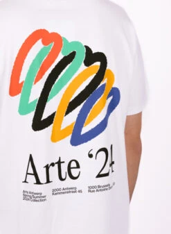 Arte Teo Back Hearts T-shirt White -Quality Fashion Clothing Store image 813