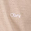 Obey Escape Zip Polo Silver Grey